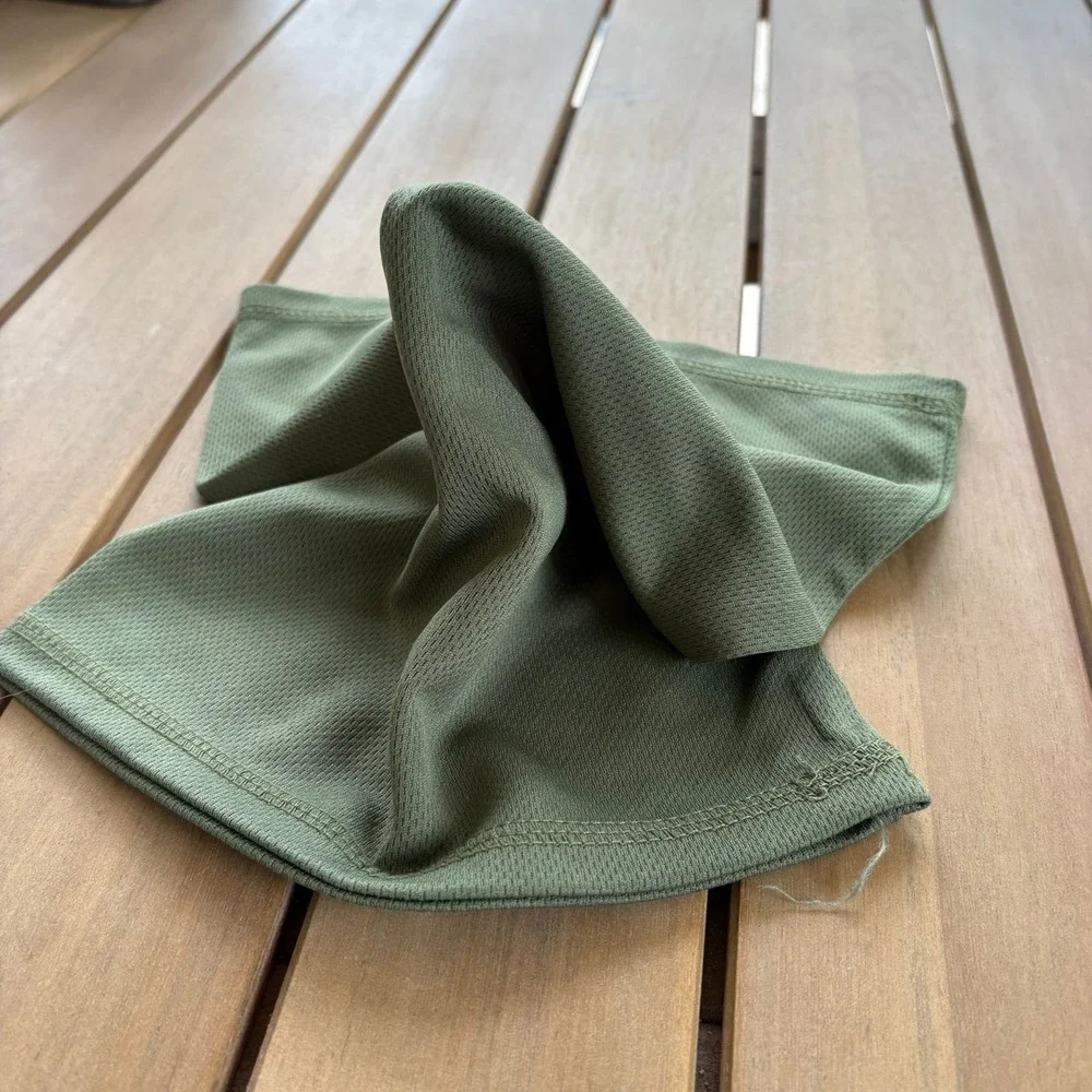 Olive Green Mesh Neck Gaiter Face Mask Tactical Sporty Outdoor One Size